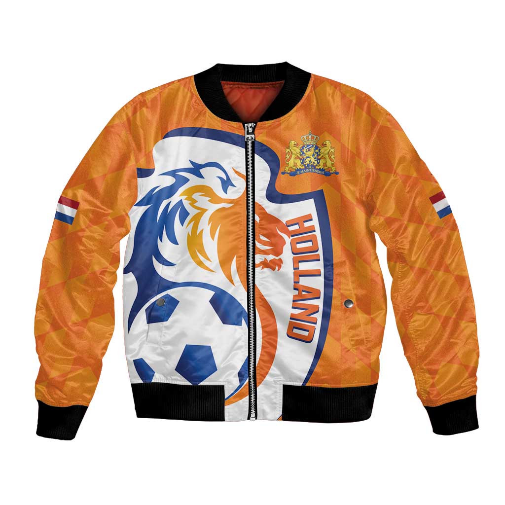 Custom Netherlands Football Bomber Jacket 2025 Go Champions Holland