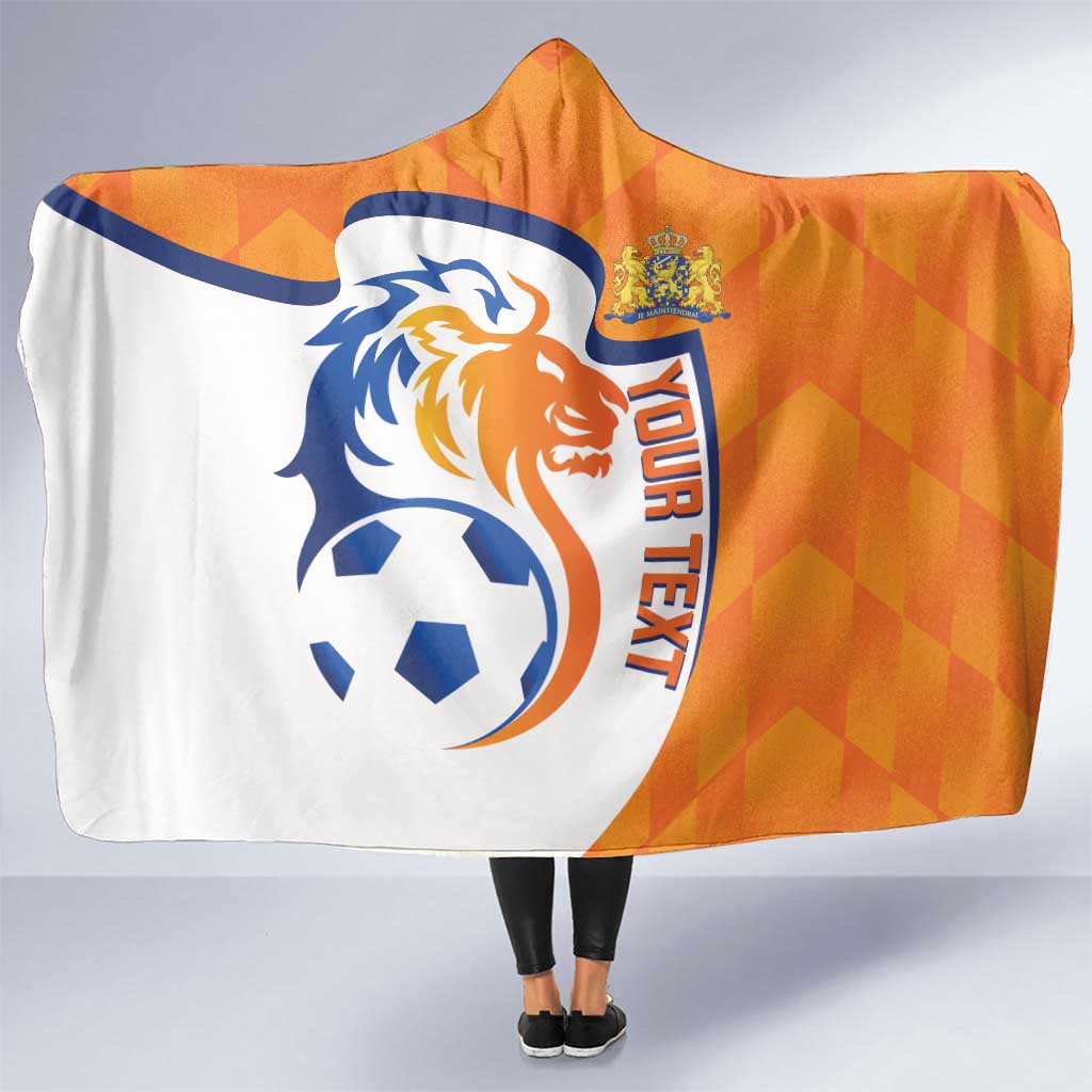 Custom Netherlands Football Hooded Blanket 2025 Go Champions Holland