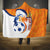 Custom Netherlands Football Hooded Blanket 2025 Go Champions Holland