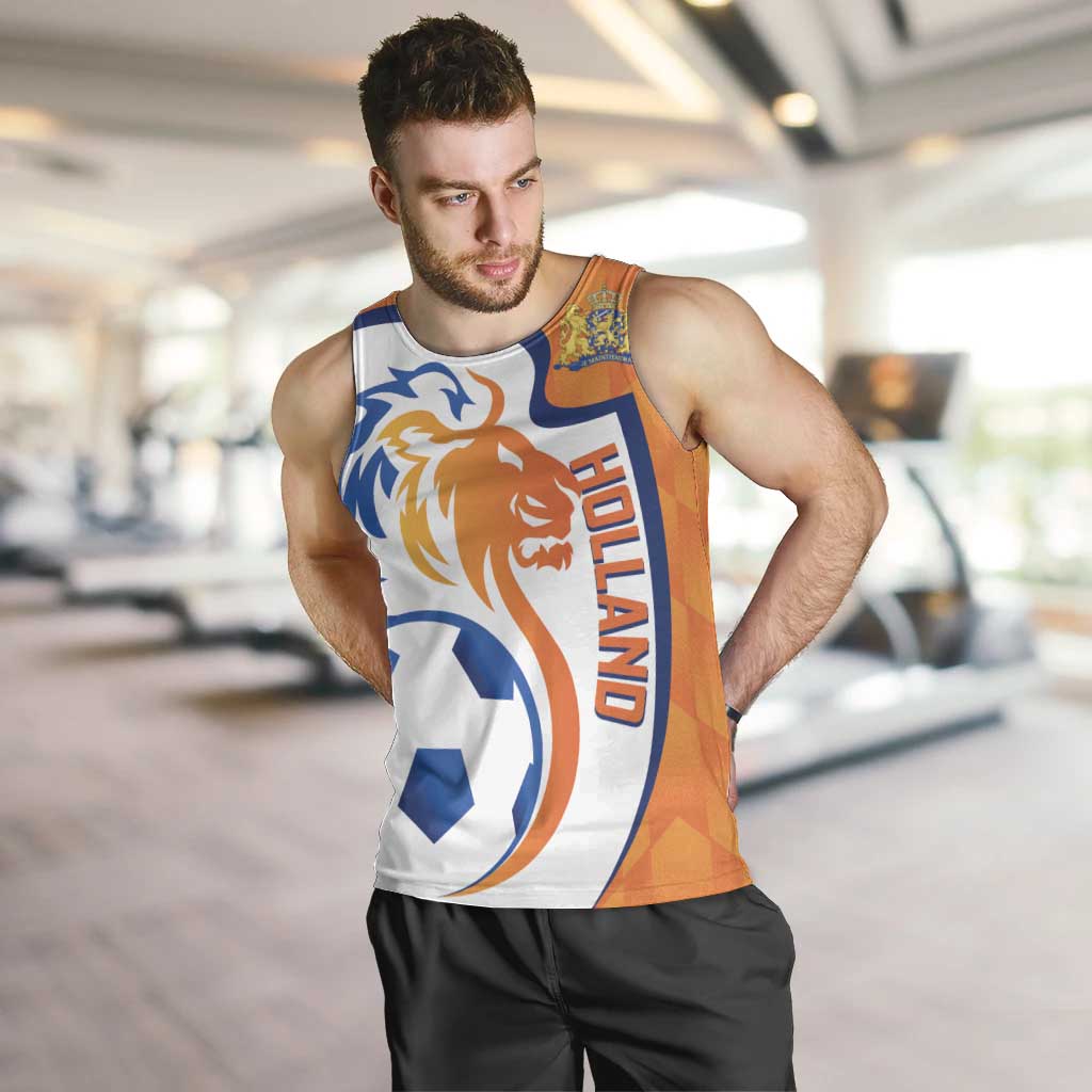 Custom Netherlands Football Men Tank Top 2025 Go Champions Holland