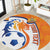 Custom Netherlands Football Round Carpet 2025 Go Champions Holland