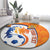 Custom Netherlands Football Round Carpet 2025 Go Champions Holland