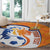 Custom Netherlands Football Round Carpet 2025 Go Champions Holland