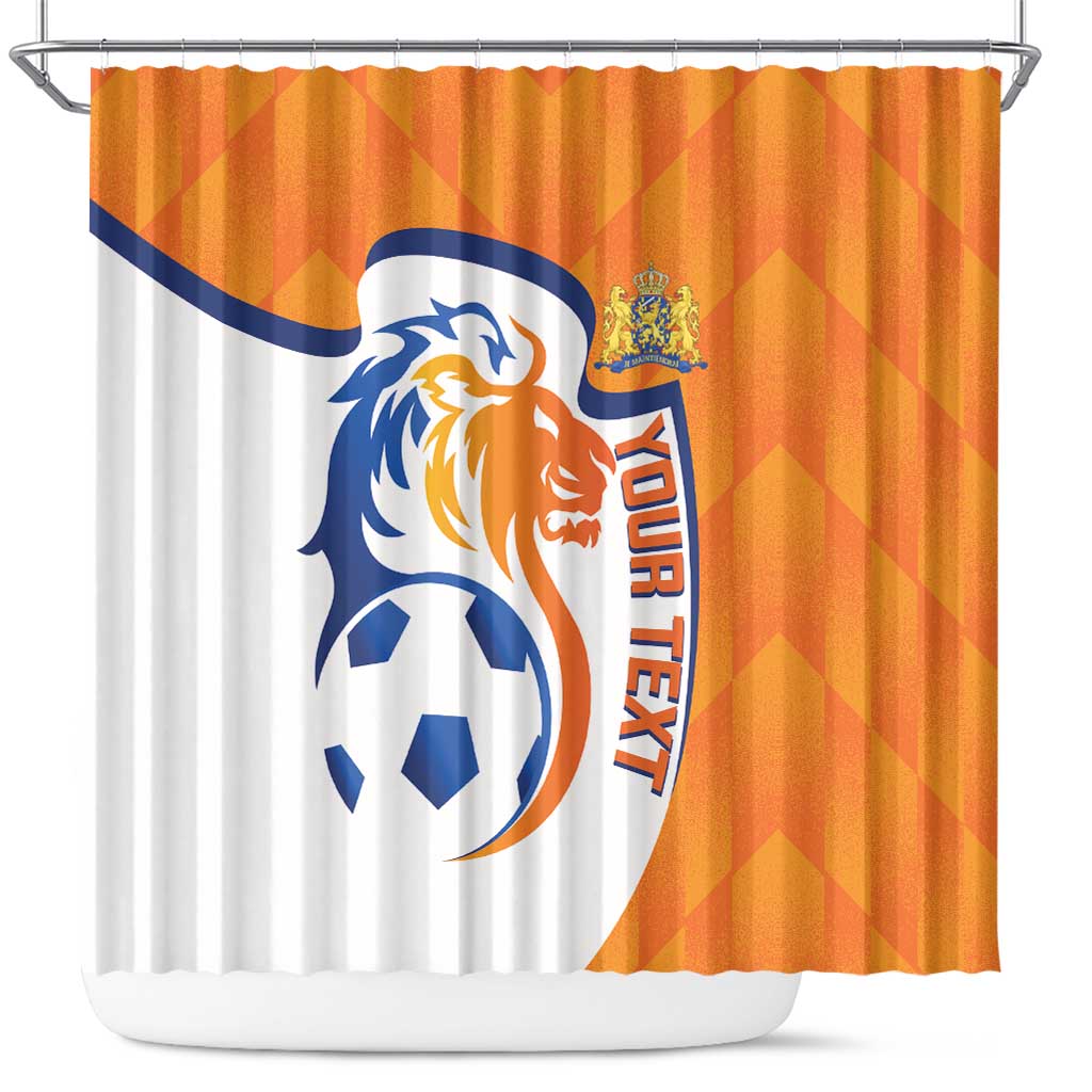 Custom Netherlands Football Shower Curtain 2025 Go Champions Holland