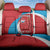 Custom Luxembourg Football Back Car Seat Cover Allez Les Lions Rouges