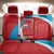 Custom Luxembourg Football Back Car Seat Cover Allez Les Lions Rouges