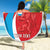 Custom Luxembourg Football Beach Blanket Allez Les Lions Rouges