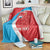 Custom Luxembourg Football Blanket Allez Les Lions Rouges