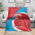 Custom Luxembourg Football Blanket Allez Les Lions Rouges