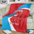 Custom Luxembourg Football Blanket Allez Les Lions Rouges