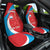 Custom Luxembourg Football Car Seat Cover Allez Les Lions Rouges