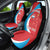 Custom Luxembourg Football Car Seat Cover Allez Les Lions Rouges