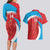 Custom Luxembourg Football Couples Matching Long Sleeve Bodycon Dress and Hawaiian Shirt Allez Les Lions Rouges