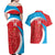 Custom Luxembourg Football Couples Matching Off Shoulder Maxi Dress and Hawaiian Shirt Allez Les Lions Rouges