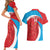 Custom Luxembourg Football Couples Matching Short Sleeve Bodycon Dress and Hawaiian Shirt Allez Les Lions Rouges