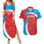 Custom Luxembourg Football Couples Matching Summer Maxi Dress and Hawaiian Shirt Allez Les Lions Rouges