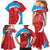 Custom Luxembourg Football Family Matching Mermaid Dress and Hawaiian Shirt Allez Les Lions Rouges