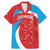 Custom Luxembourg Football Family Matching Mermaid Dress and Hawaiian Shirt Allez Les Lions Rouges