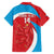 Custom Luxembourg Football Family Matching Short Sleeve Bodycon Dress and Hawaiian Shirt Allez Les Lions Rouges