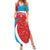 Custom Luxembourg Football Family Matching Summer Maxi Dress and Hawaiian Shirt Allez Les Lions Rouges