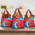 Custom Luxembourg Football Grocery Bag Allez Les Lions Rouges