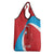 Custom Luxembourg Football Grocery Bag Allez Les Lions Rouges