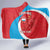 Custom Luxembourg Football Hooded Blanket Allez Les Lions Rouges