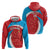 Custom Luxembourg Football Hoodie Allez Les Lions Rouges