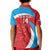 Custom Luxembourg Football Kid Polo Shirt Allez Les Lions Rouges