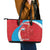 Custom Luxembourg Football Leather Tote Bag Allez Les Lions Rouges