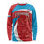 Custom Luxembourg Football Long Sleeve Shirt Allez Les Lions Rouges