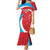 Custom Luxembourg Football Mermaid Dress Allez Les Lions Rouges