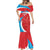 Custom Luxembourg Football Mermaid Dress Allez Les Lions Rouges