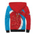 Custom Luxembourg Football Sherpa Hoodie Allez Les Lions Rouges