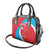 Custom Luxembourg Football Shoulder Handbag Allez Les Lions Rouges