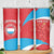 Custom Luxembourg Football Skinny Tumbler Allez Les Lions Rouges