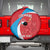 Custom Luxembourg Football Spare Tire Cover Allez Les Lions Rouges