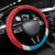 Luxembourg Football Steering Wheel Cover Allez Les Lions Rouges