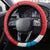 Luxembourg Football Steering Wheel Cover Allez Les Lions Rouges