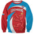 Custom Luxembourg Football Sweatshirt Allez Les Lions Rouges