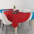 Custom Luxembourg Football Tablecloth Allez Les Lions Rouges