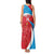 Custom Luxembourg Football Tank Maxi Dress Allez Les Lions Rouges