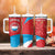 Custom Luxembourg Football Tumbler With Handle Allez Les Lions Rouges