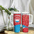 Custom Luxembourg Football Tumbler With Handle Allez Les Lions Rouges