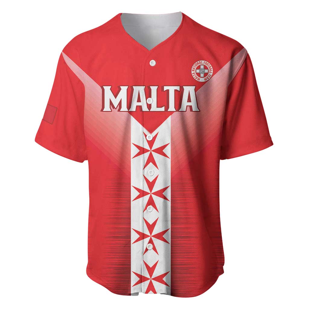 Custom Malta Football Baseball Jersey Maltese Cross Sporty Style