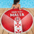 Custom Malta Football Beach Blanket Maltese Cross Sporty Style