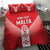 Custom Malta Football Bedding Set Maltese Cross Sporty Style