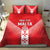 Custom Malta Football Bedding Set Maltese Cross Sporty Style