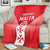 Custom Malta Football Blanket Maltese Cross Sporty Style