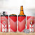 Custom Malta Football 4 in 1 Can Cooler Tumbler Maltese Cross Sporty Style